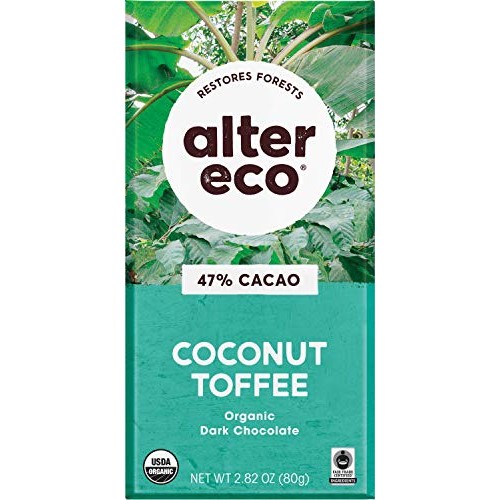 Alter Eco | Single Chocolate Bars | Pure Dark Cocoa, Fair Trade,