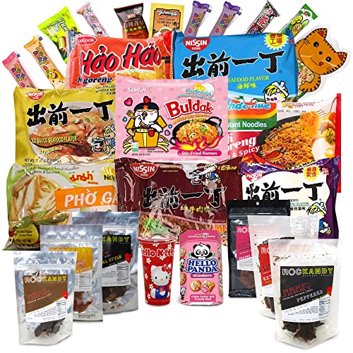Assorted 8 Pack Mystery Ramen Bundle + Rockandy Premium Artisan