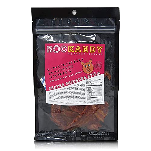 Rockandy Premium Reaper Sriracha Bacon Jerky | 9G Of Protein | M