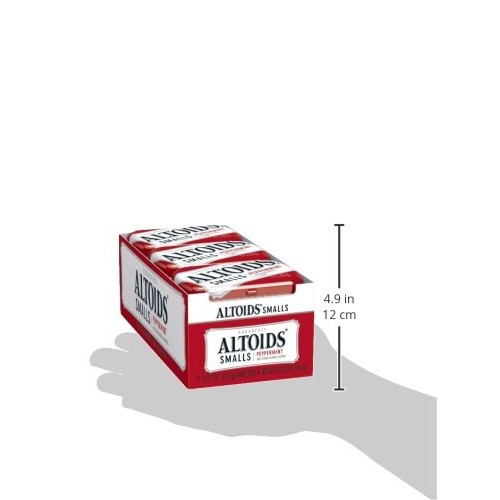 Altoids Smalls Peppermint Breath Mints 0.37 Ounce Tin Pack Of 9