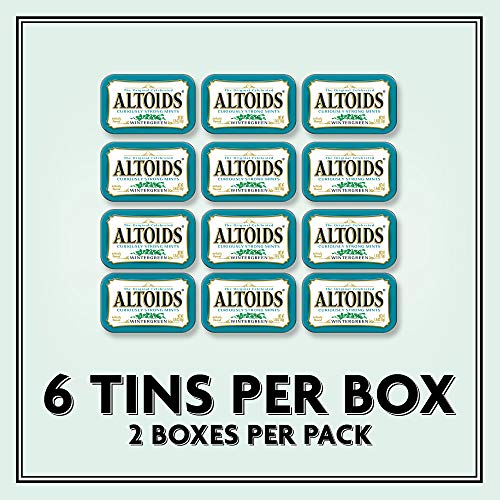 Altoids Wintergreen Mints Singles Size 1.76 Ounce 12-Count Box