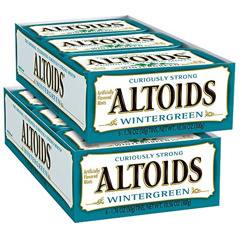 Altoids Wintergreen Mints Singles Size 1.76 Ounce 12-Count Box