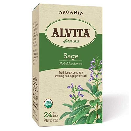Alvita Organic Sage Herbal Tea - Made With Premium Quality Organ