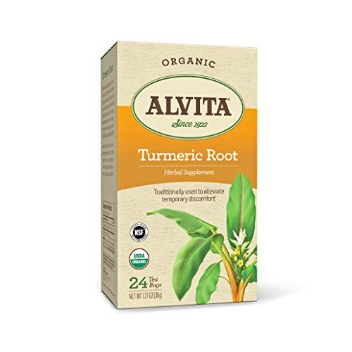 Alvita Organic Turmeric Herbal Tea - Made With Premium Quality O