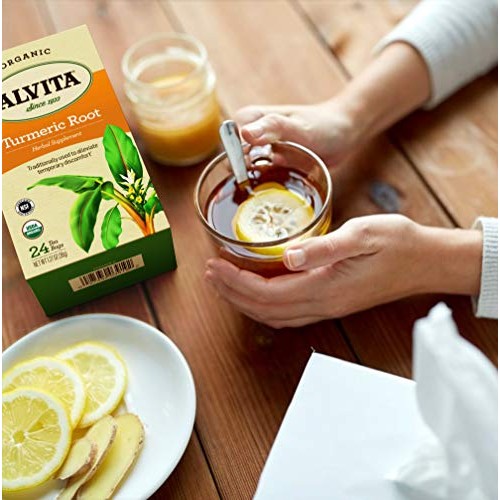 Alvita Organic Turmeric Herbal Tea - Made with Premium Quality O...