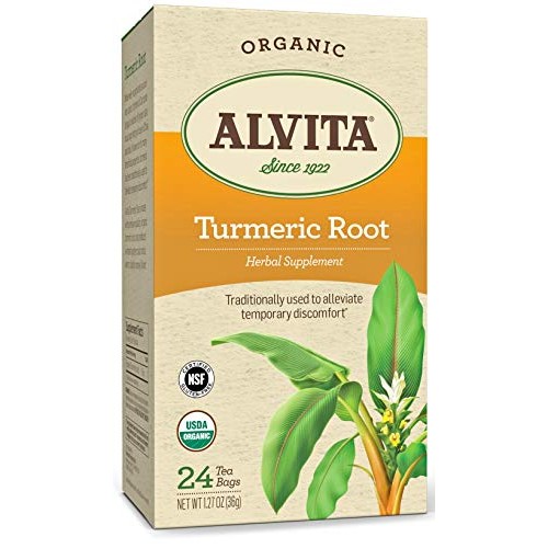 Alvita Organic Turmeric Herbal Tea - Made With Premium Quality O