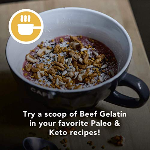 Amandean Grass Fed Beef Gelatin Powder Xl 2.2Lbs | Unflavored