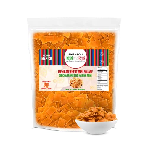 Amantoli - Mexican Duritos Mini Squares Wheat 1Lb 453gr Snack,...