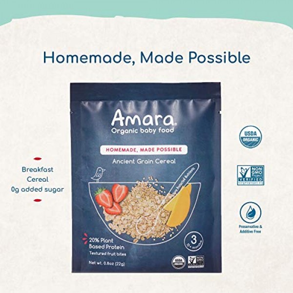 Amara Organic Baby Food | Ancient Grain | Homemade Made Possible...
