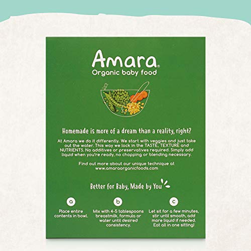 Amara Organic Baby Food | Peas, Corn &Amp; Carrots | Homemade Made P