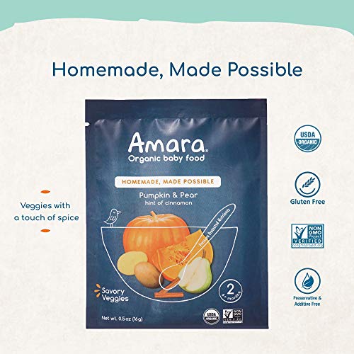 Amara Organic Baby Food | Pumpkin Pear | Homemade Made Possible
