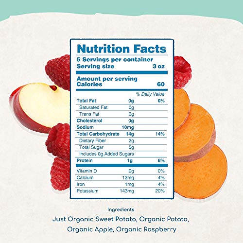 Amara Organic Baby Food | Sweet Potato Raspberry | Homemade Made