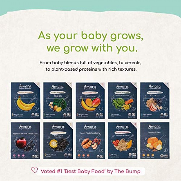 Amara Organic Baby Food | Sweet Potato Raspberry | Homemade Made...