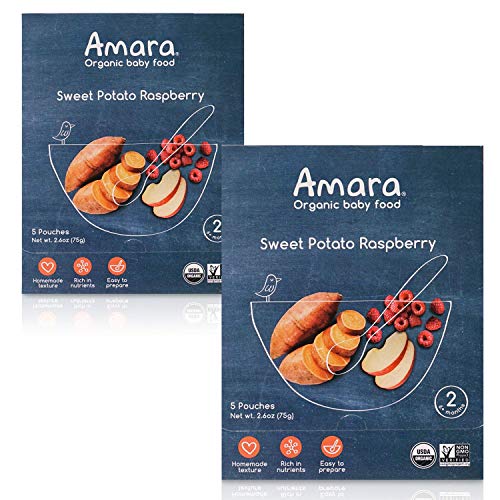Amara Organic Baby Food | Sweet Potato Raspberry | Homemade Made