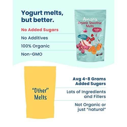 Amara Smoothie Melts - Carrot Raspberry - Baby Snacks Made With ...