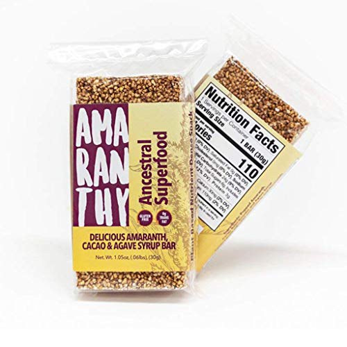 Amaranth With Cacao And Agave Syrup Protein Bar Box 8 Bars, 1.0