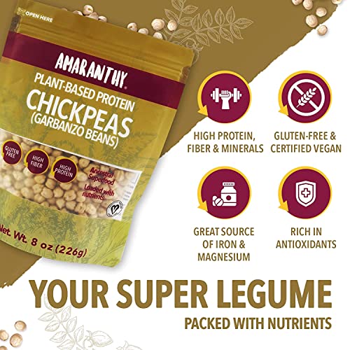 Amaranthy Chickpeas Garbanzo Beans - High Protein - High Fiber -...