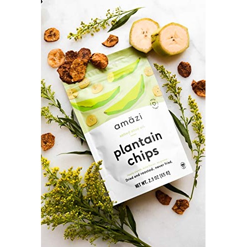 Plantain Chips By Amazi - Dried &Amp; Roasted, Organically Grown, Gl