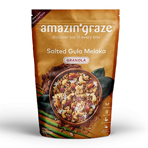 Amazin Graze Salted Gula Melaka Granola 8.8Oz - Healthy Breakfa