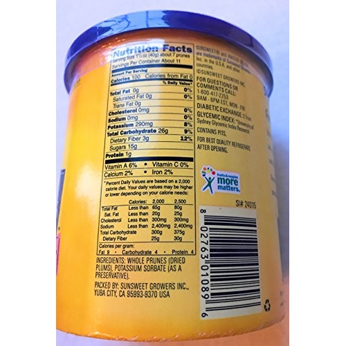 Sunsweet Amazin Prunes With Pits Breakfast Prunes - 2 16 Oz Cont