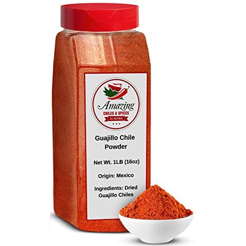 Guajillo Chile Powder Ground 1Lb 16Oz – Natural And Premium. G