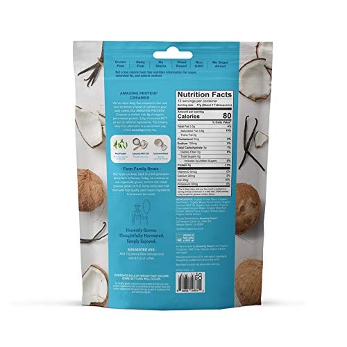 Amazing Grass Amazing Protein Creamer, Plant-Based Protein With