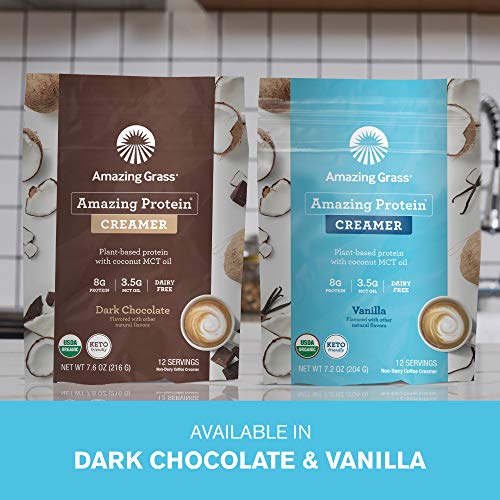 Amazing Grass Amazing Protein Creamer, Plant-Based Protein With