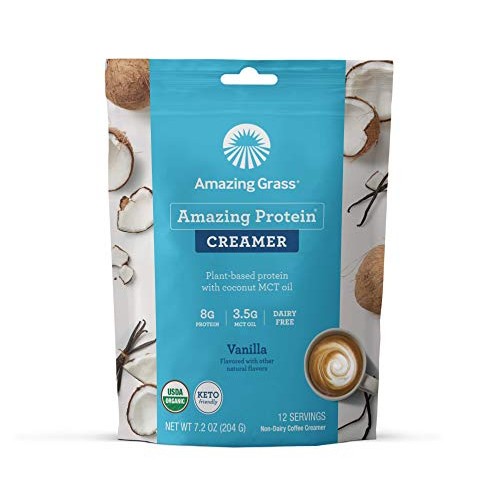 Amazing Grass Amazing Protein Creamer, Plant-Based Protein With