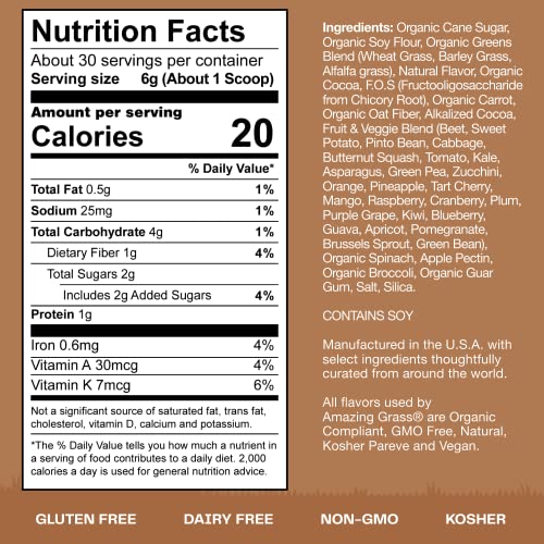 Amazing Grass Kidz Superfood: Organic Greens, Fruits, Veggies &Amp;