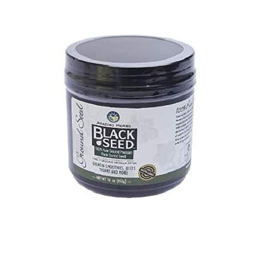 Amazing Herbs Black Seed Ground Seed, 16 Ounce