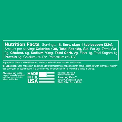 Amazing Keto Spread, Keto Spread Nut Butter, Gluten Free &Amp; All N