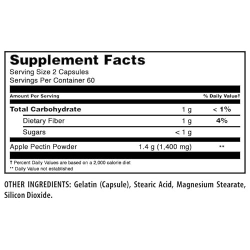 Amazing Formulas Apple Pectin Supplement | 1400 Mg per Serving |...