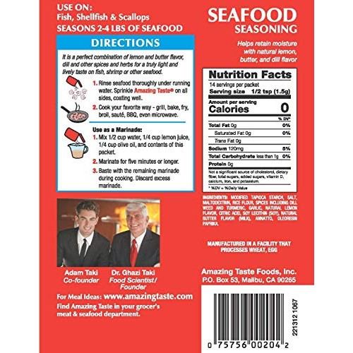 Amazing Taste Seafood Seasoning Bundle 10 Packets- .75 Oz Ea.