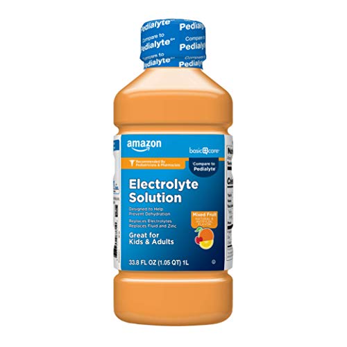Amazon Basic Care Electrolyte Solution, Mixed Fruit, 33.8 Fl Oz