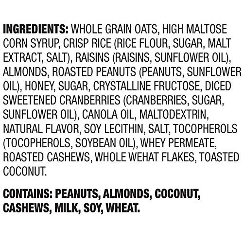 Amazon Brand - Happy Belly Fruit & Nut Chewy Trail Mix Granola B...