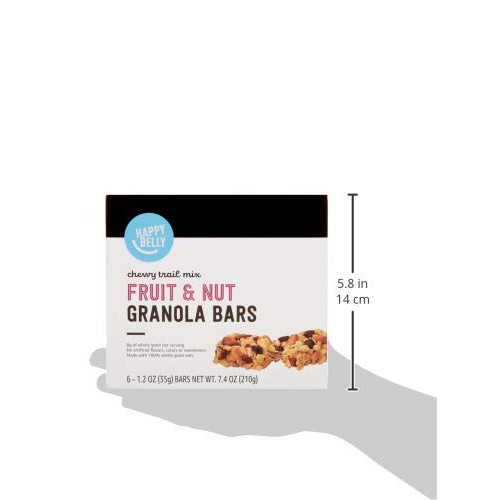 Amazon Brand - Happy Belly Fruit & Nut Chewy Trail Mix Granola B...