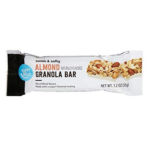 Amazon Brand - Happy Belly Sweet & Salty Almond Granola Bars, 1....