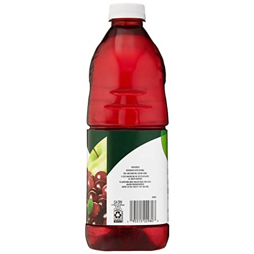 Amazon Fresh, Cranberry Apple Juice Cocktail, 64 Fl Oz Bottle