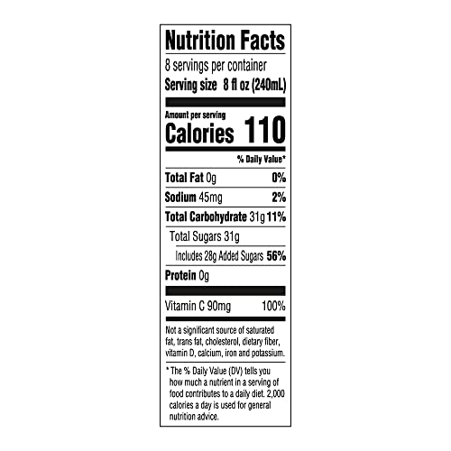 Amazon Fresh, Cranberry Apple Juice Cocktail, 64 Fl Oz Bottle