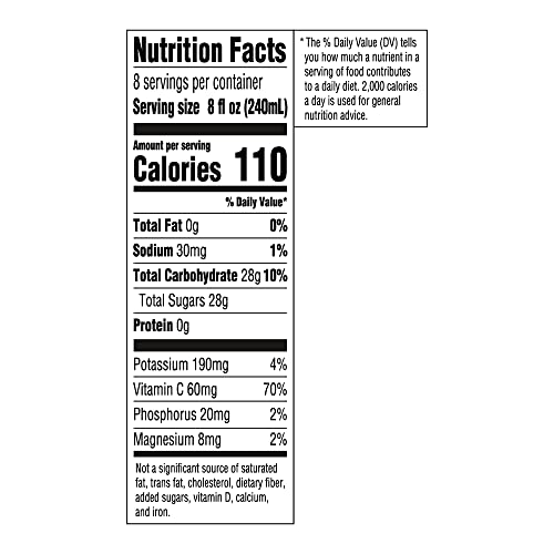 Amazon Fresh, Cranberry Blend Juice from Concentrate, 64 Fl Oz B...