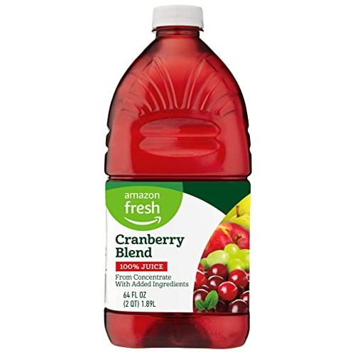 Amazon Fresh, Cranberry Blend Juice from Concentrate, 64 Fl Oz B...