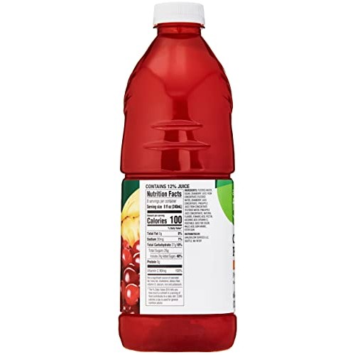 Amazon Fresh, Cranberry Pineapple Juice Cocktail, 64 Fl Oz