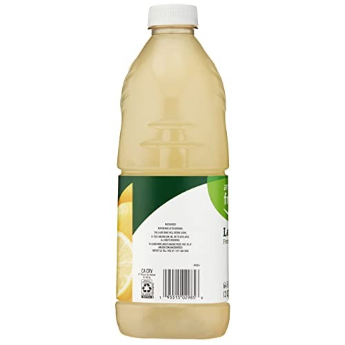 Amazon Fresh, Lemonade from Concentrate, 64 Fl Oz Bottle