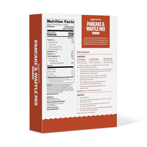 Amazon Grocery, Buttermilk Pancake and Waffle Mix, 32 oz