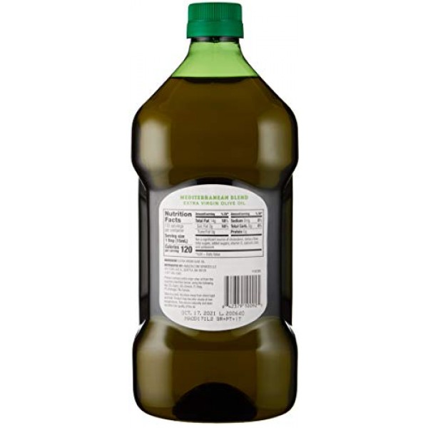 Amazon Fresh Mediterranean Blend Extra Virgin Olive Oil, 2Qt 2L