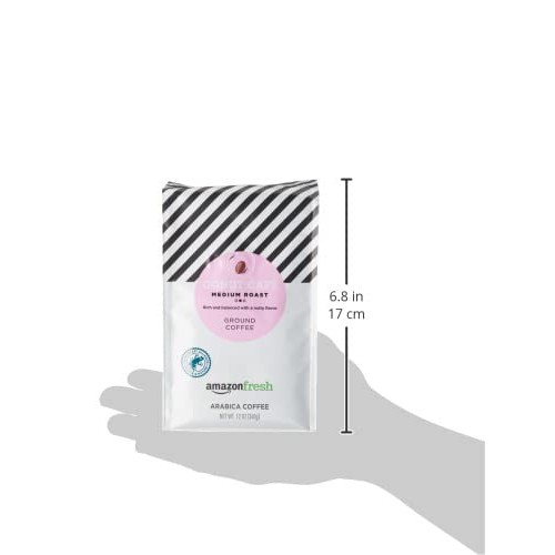 Amazonfresh Donut Café Ground Coffee, Medium Roast, 12 Ounce Pa