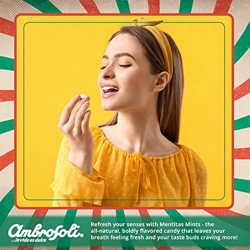 Ambrosoli Mentitas Zero - Sugar-Free Round Mints 24-Pack Displa...