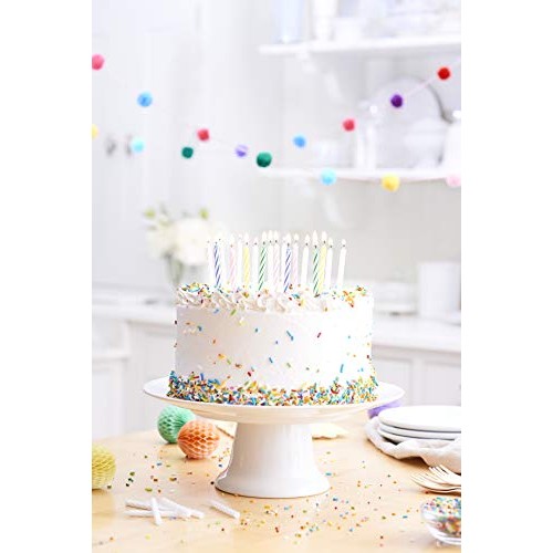 American Greetings Spiral Birthday Candles, Assorted Colors 24-