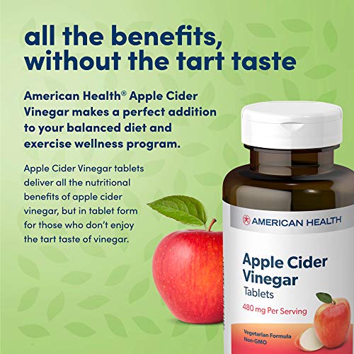 American Health Apple Cider Vinegar Tablets - Balanced Diet And