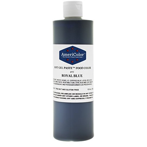 Americolor Soft Gel Paste Food Color, 13.5-Ounce, Royal Blue